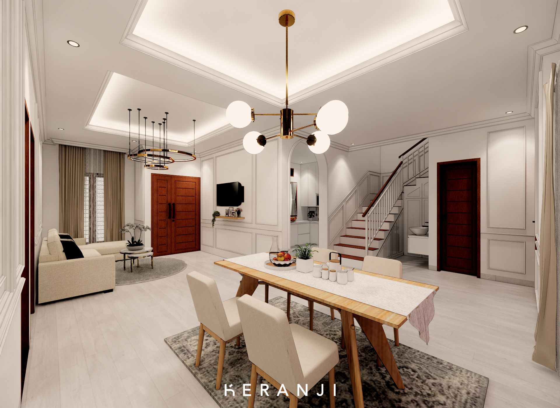 Living Room + Dining Room - Mrs. Ayunda